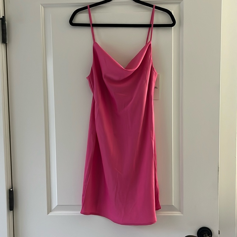 Urban Outfitters Barbie Pink Slip Dress